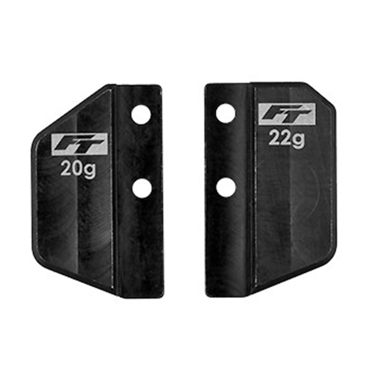 Team Associated RC10TC8 FT Steel Front and Rear Battery Weight, 42g