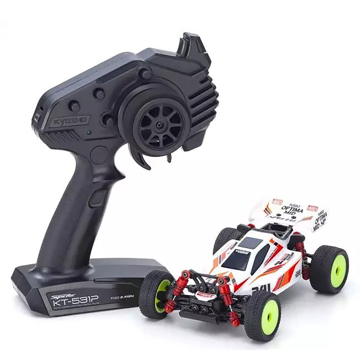 Kyosho MB-010 Mini-Z Buggy Turbo Optima Mid Special (White)