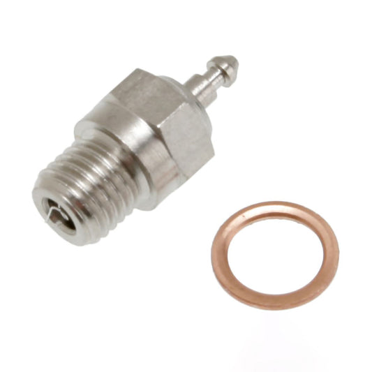 Traxxas Glow Plug, Super Duty (Long-Medium)/Gasket