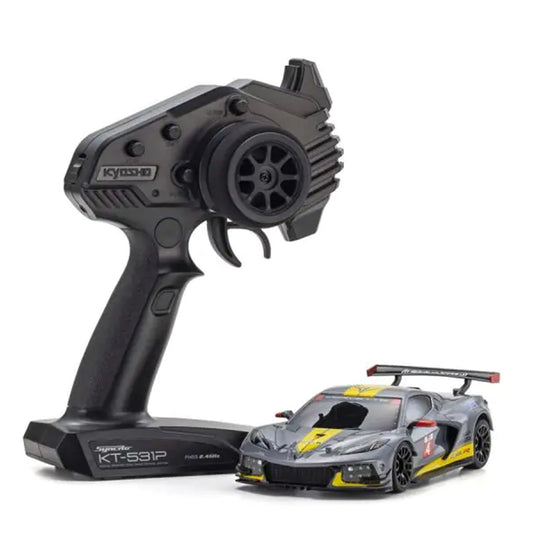 Kyosho MR-03 Mini-Z RWD Series Ready Set Chevrolet® Corvette® C8.R Gunmetal w/KT-531P 2.4GHz Radio