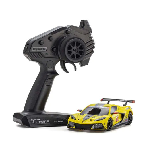 Kyosho MR-03 Mini-Z RWD Series Ready Set Chevrolet® Corvette® C8.R Racing Yellow w/KT-531P 2.4GHz Radio