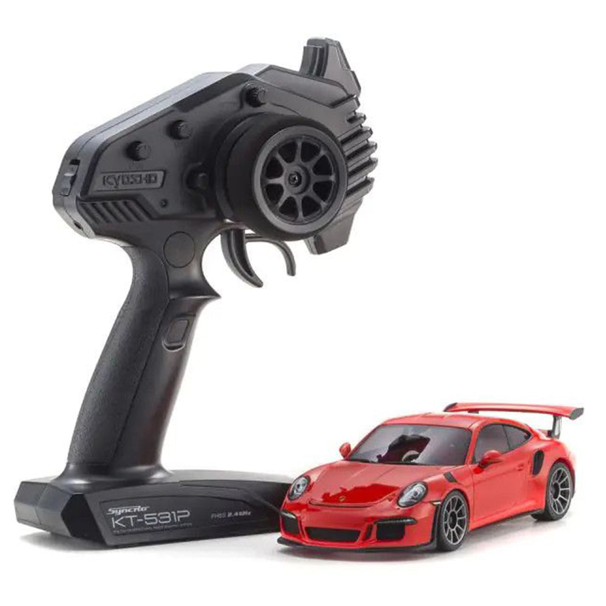 Kyosho MR-04 RWD Mini-Z Readyset w/Porsche 911 GT3 RS Lave Orange w/KT-531P 2.4GHz Radio