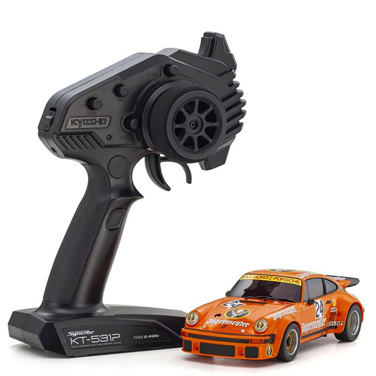 Kyosho MR-04 RWD Mini-Z Readyset w/Porsche 934 RSR Turbo 1976 Jagermeister #24 w/KT-531P 2.4GHz Radio