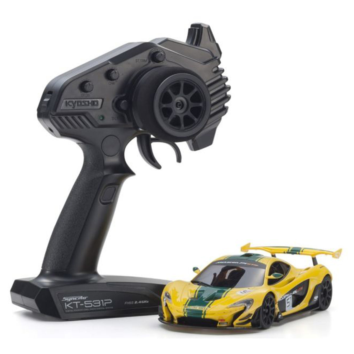 Kyosho Mini-Z MR-04 RWD Readyset McLaren P1 GTR Yellow/Green