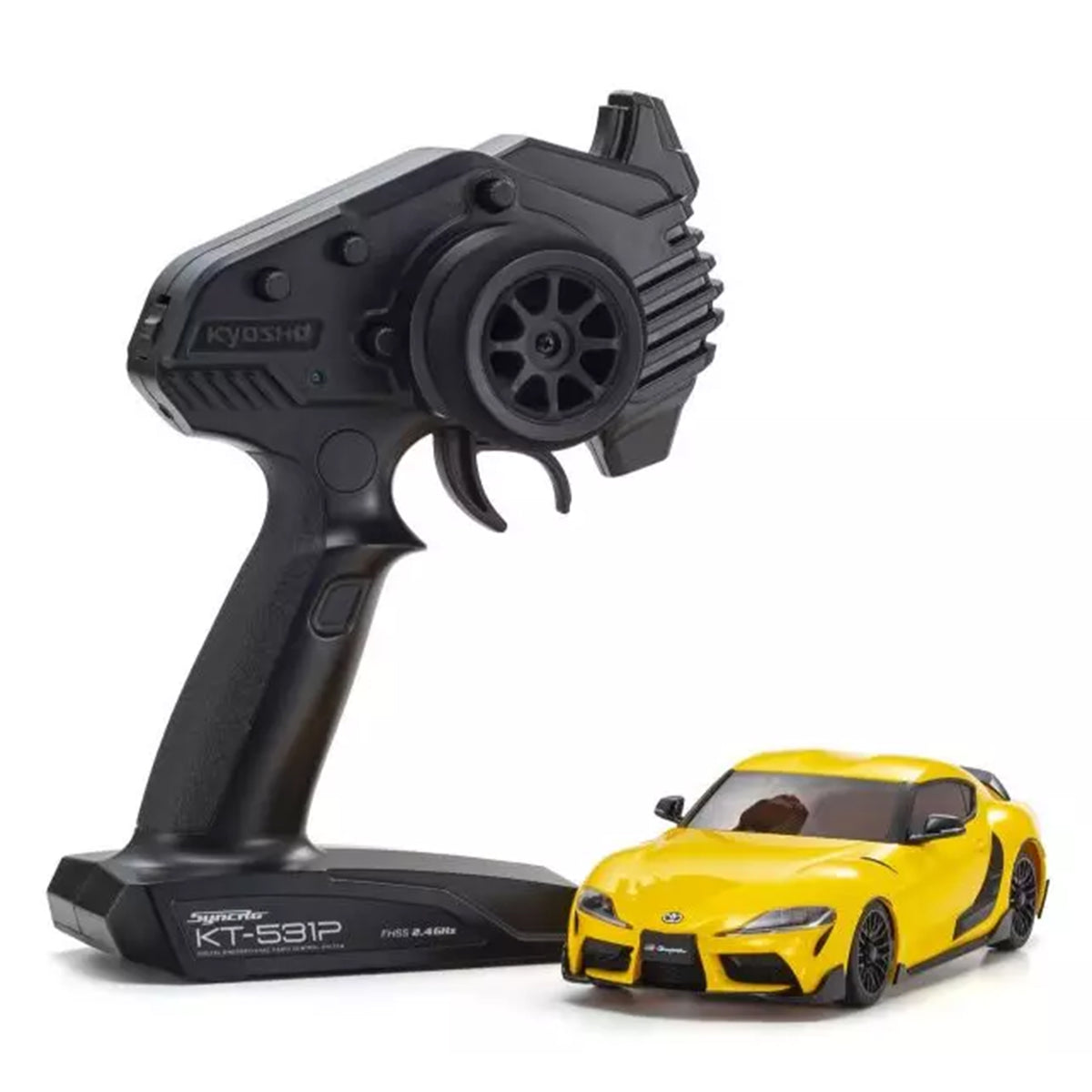 Kyosho Mini-Z MR-04 RWD Readyset Toyota GR Supra TRD Aero Lightning Yellow