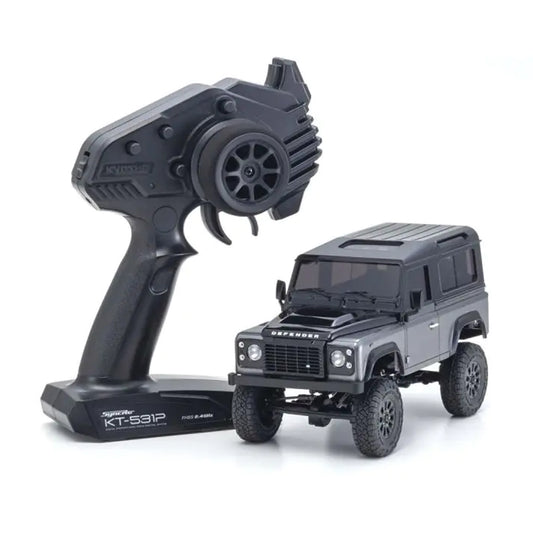 Kyosho Mini-Z 4x4 Series MX-01 ReadySet Land Rover Defender 90 Autobiography Corris Grey/Santorini Black
