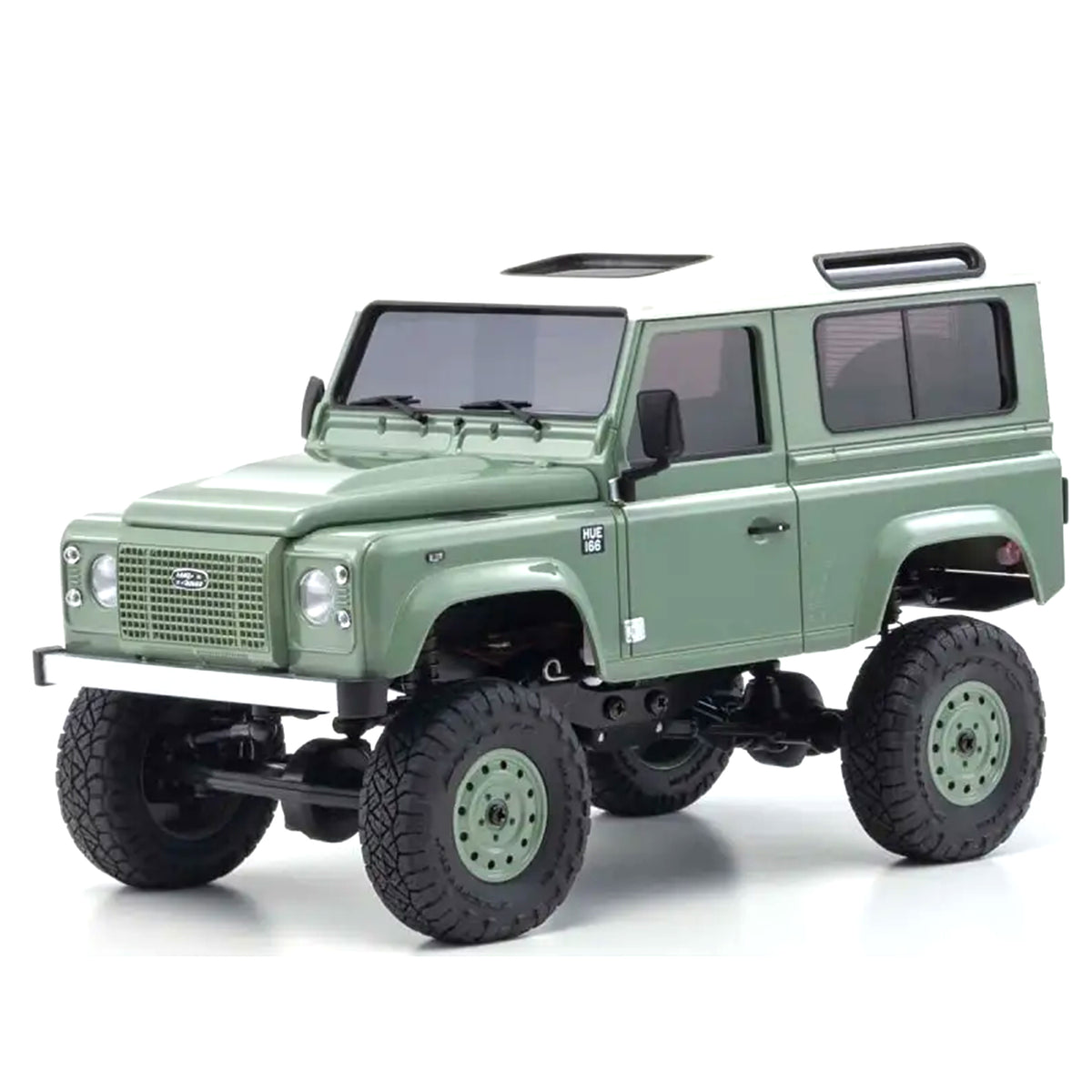 Kyosho Mini-Z 4x4 Series MX-01 ReadySet Land Rover Defender 90 Heritage Grasmere Green/Alaska White