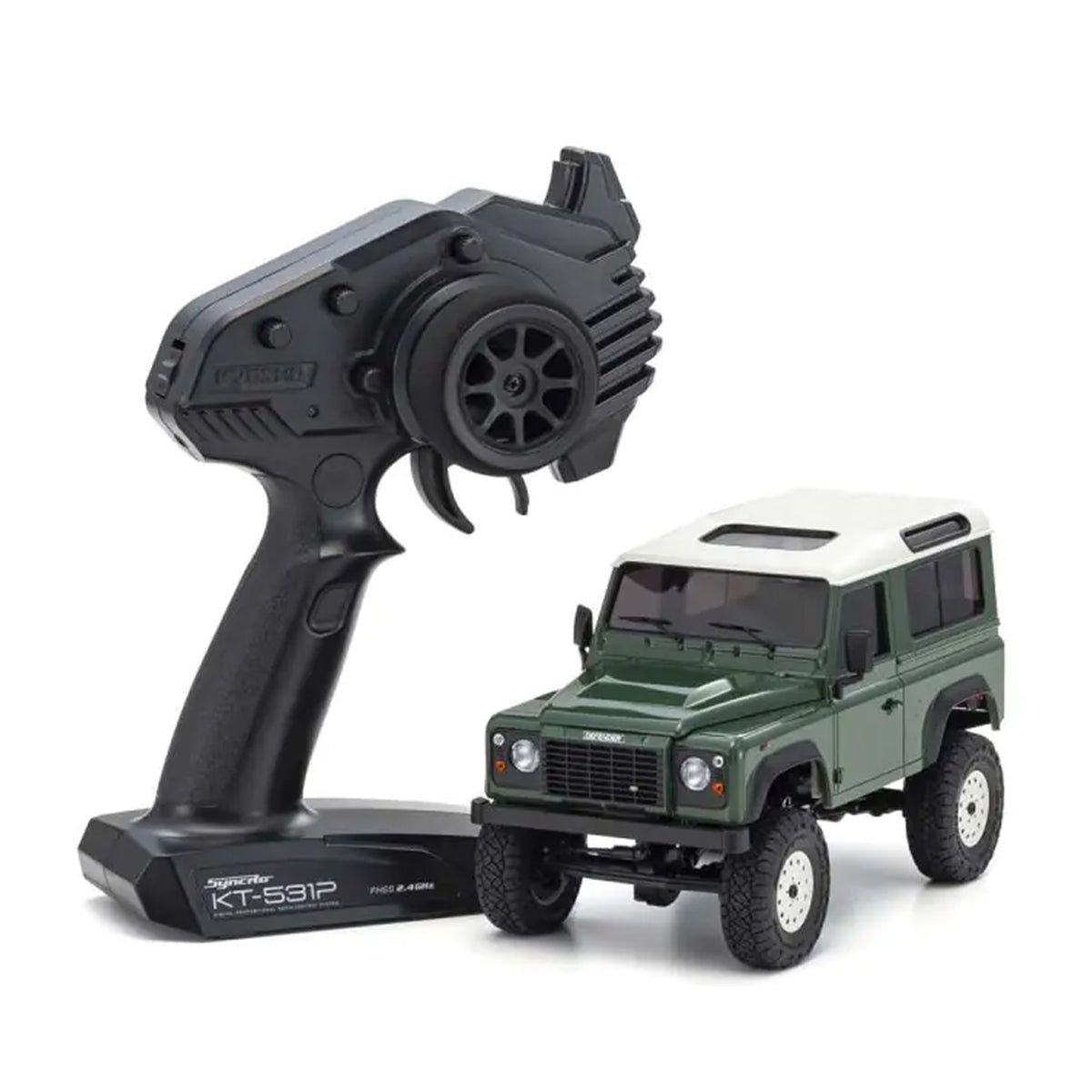 Kyosho Mini-Z 4x4 Series MX-01 ReadySet Land Rover Defender 90 Coniston Green