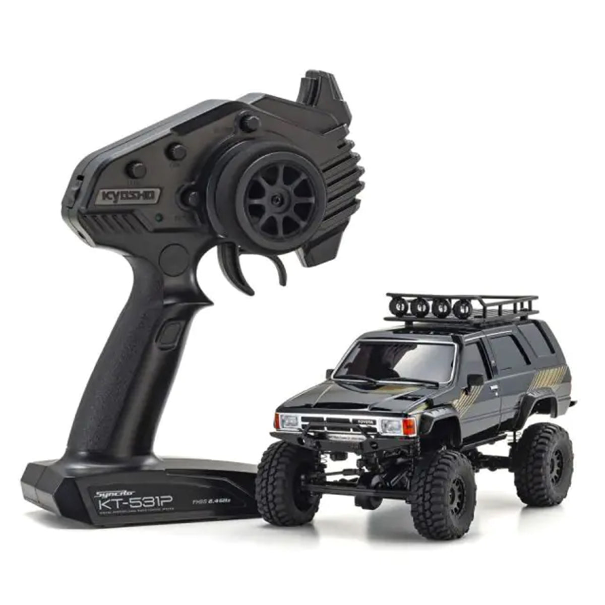 Kyosho Mini-Z 4x4 Readyset Toyota 4Runner (Hilux Surf) with Accessory parts (Black)