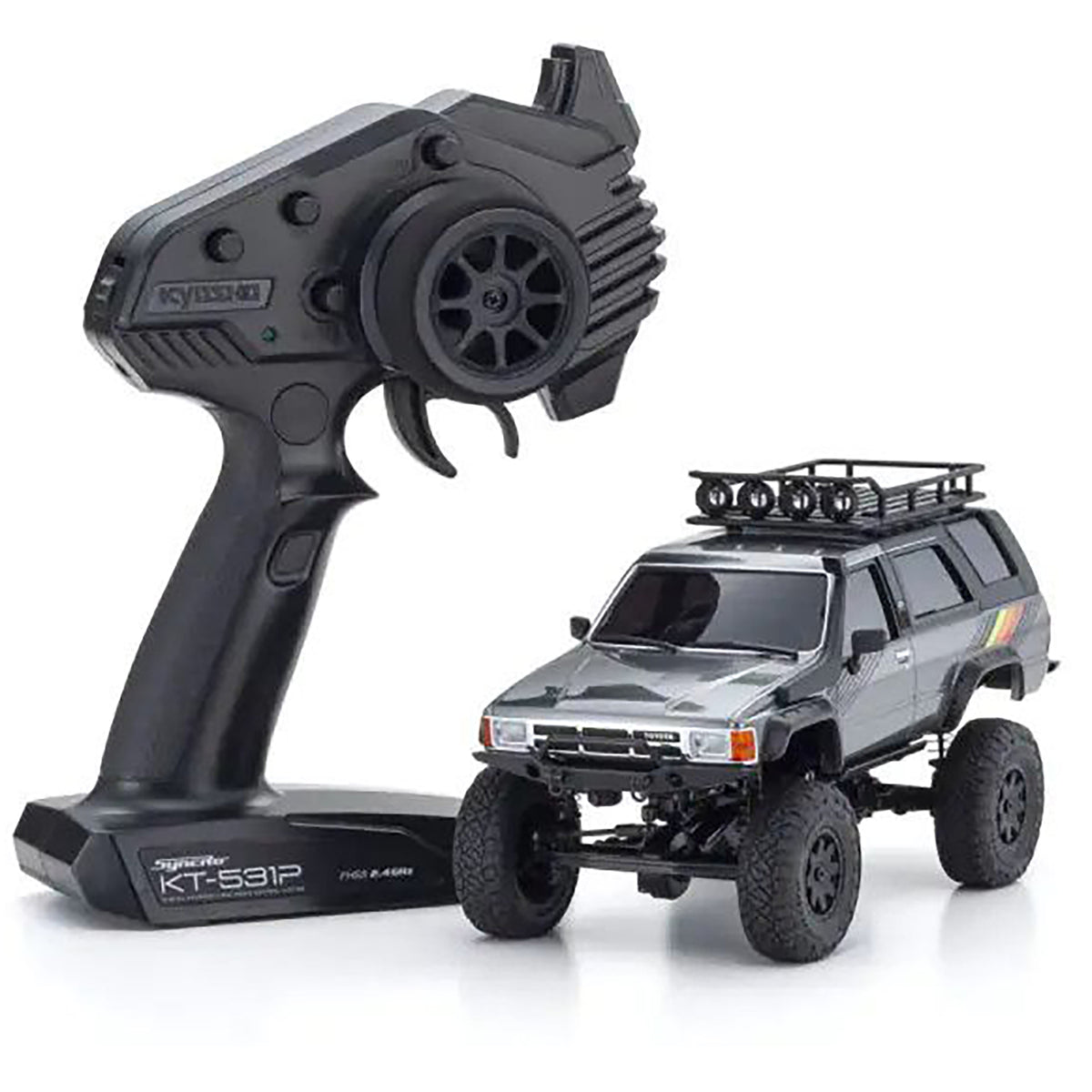 Kyosho Mini-Z 4x4 Readyset Toyota 4Runner (Hilux Surf) with Accessory parts (Dark Gray Metallic)