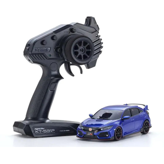 Kyosho MA-020 AWD Mini-Z ReadySet w/Honda Civic Type R Brilliant Sporty Blue Metallic w/KT-531P 2.4GHz Radio