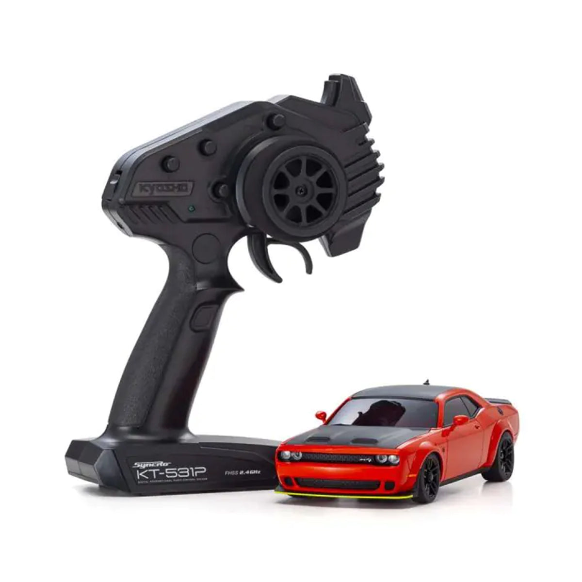 Kyosho MA-020 AWD Mini-Z ReadySet w/Dodge Challenger SRT Hellcat (Tor Red) & KT-531P 2.4GHz Transmitter