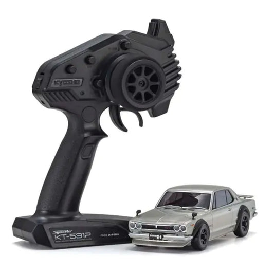Kyosho MA-020 AWD Mini-Z Sports ReadySet w/Nissan Skyline 2000GT-R (KPGC10) Body (Silver) & 2.4GHz Radio