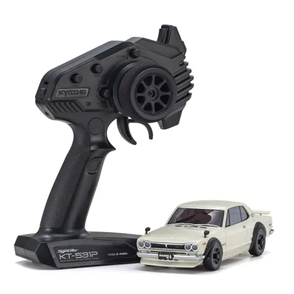 Kyosho MA-020 AWD Mini-Z Sports ReadySet w/Nissan Skyline 2000GT-R (KPGC10) Body (White) & 2.4GHz Radio