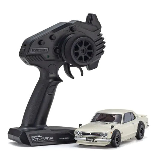 Kyosho MA-020 AWD Mini-Z Sports ReadySet w/Nissan Skyline 2000GT-R (KPGC10) Body (White) & 2.4GHz Radio