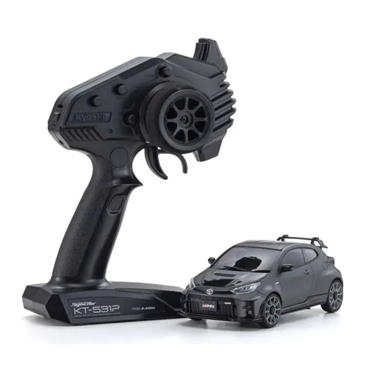 Kyosho MA-020 Mini-Z AWD Toyota GRMN Yaris Circuit Package Gun Metallic w/KT-531P 2.4GHz Radio