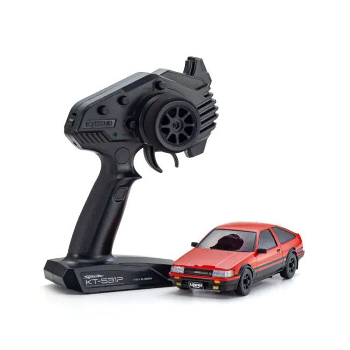 Kyosho MA-020 AWD Mini-Z ReadySet w/Toyota Corolla Levin AE86 Red/Black w/KT-531P 2.4GHz Radio