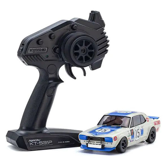 Kyosho MA-020 AWD Mini-Z ReadySet w/Nissan Skyline 2000GT-R (KPGC10) Racing 1972 No. 15 w/KT-531P 2.4GHz Radio