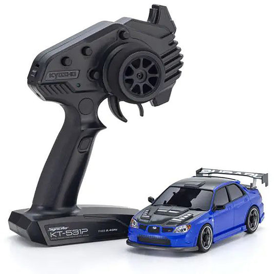 Kyosho AWD SUBARU IMPREZA with Aero kit and CFRP hood Metallic Blue