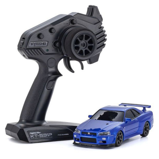Kyosho Mini-Z AWD Nissan Skyline GT-R Nismo (R33) Metallic Blue