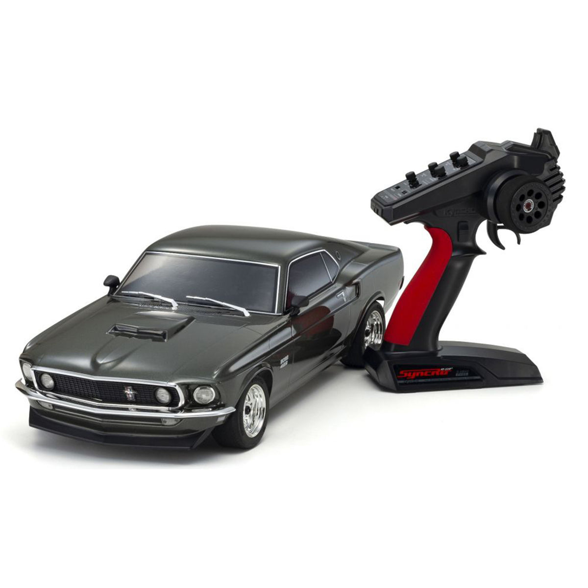 Kyosho Fazer Mk2 FZ02L 1969 Ford Mustang Boss 429 Black Jade Electric 4WD 1/10 RTR Touring Car w/Syncro KT-231P 2.4GHz Radio