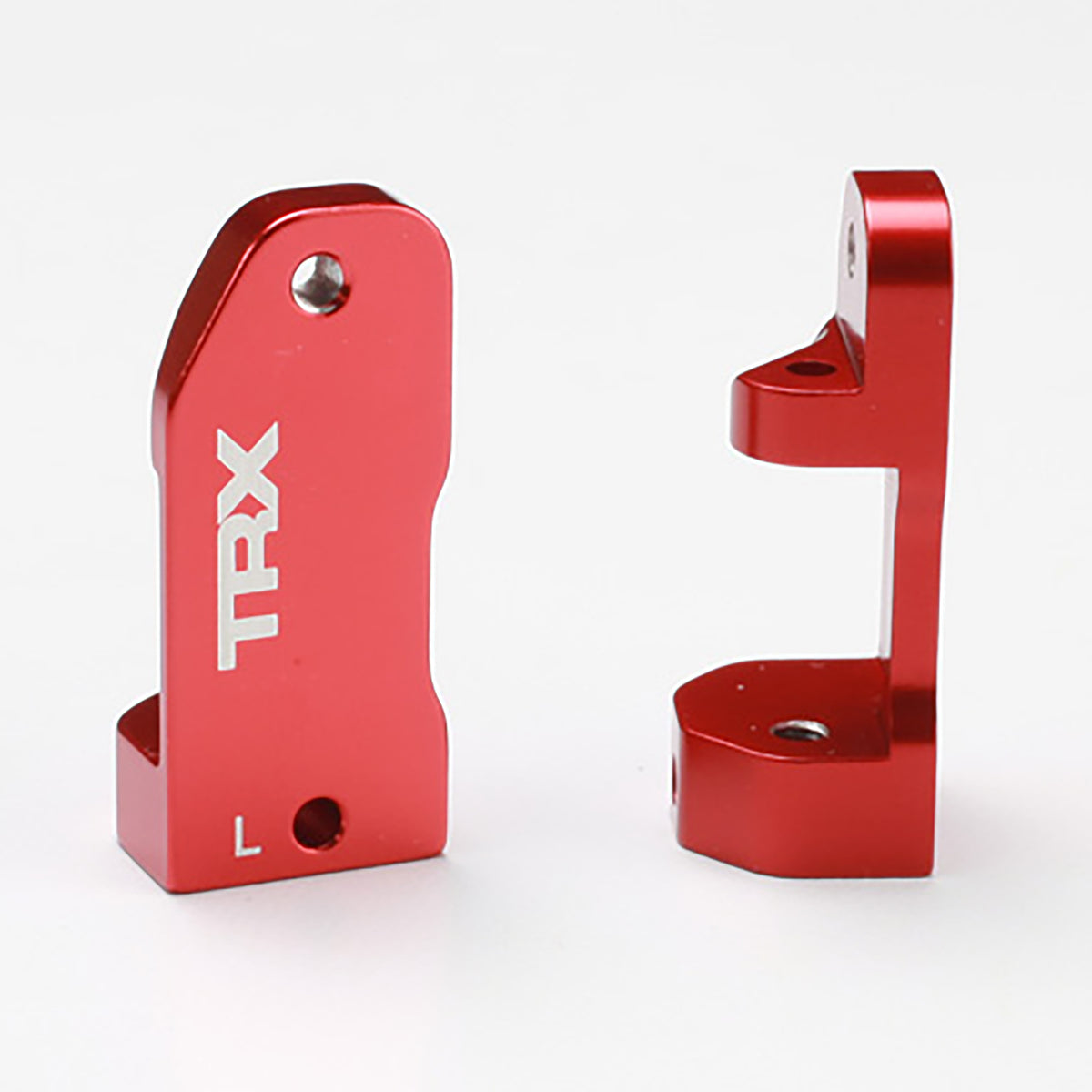 Traxxas Caster Blocks 30-Degree, Red Anodized 6061-T6 Aluminum (Left & Right/Suspension Screw Pin (2)