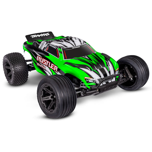 Traxxas Rustler 1/10 2WD Stadium Truck (Green) w/XL-5 ESC, TQ 2.4GHz Radio, Battery & Charger