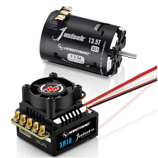 Hobbywing Xerun XR10 Justock G3S, JS4 13.5T G2.1 Motor Combo