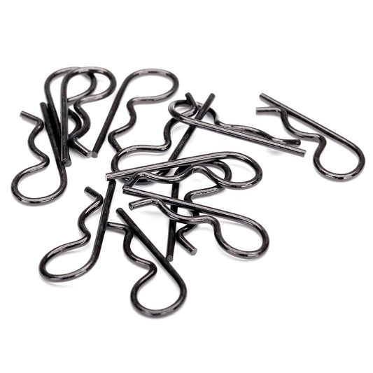 Traxxas Heavy Duty Body Clips (Black) (12)