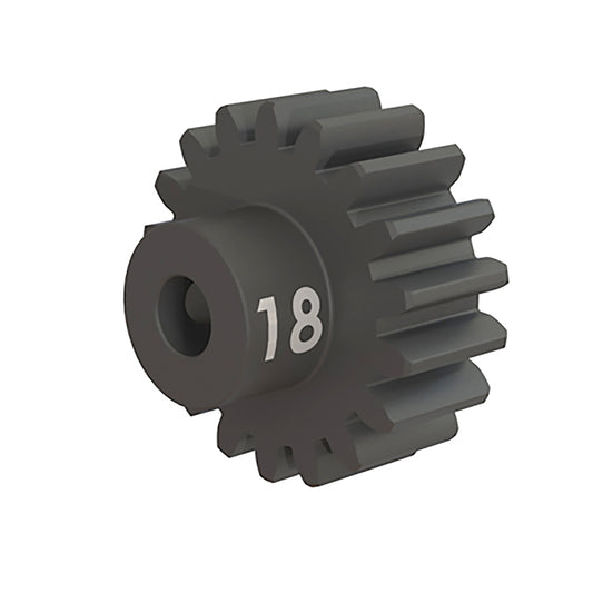 Traxxas Pinion Gear, 18-T (32-p), Heavy Duty (machined, hardened steel)/Set Screw