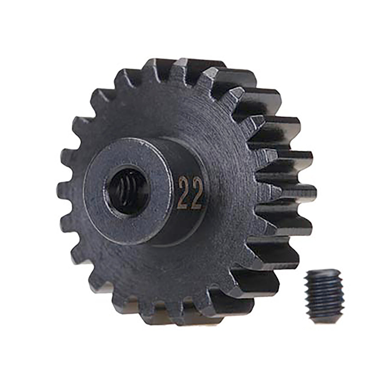 Traxxas Gear, 22-T Pinion (32-p), Heavy Duty (machined, hardened steel)/Set Screw