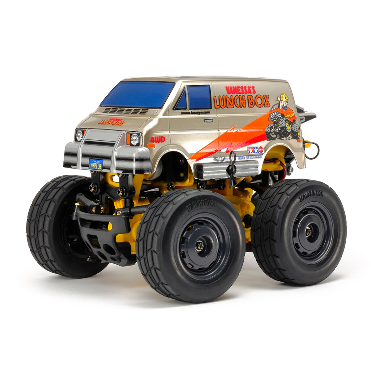 Tamiya XSA 1/24 Lunch Box Mini Electric 4WD Monster Truck Comical Wheelie Gold Edition
