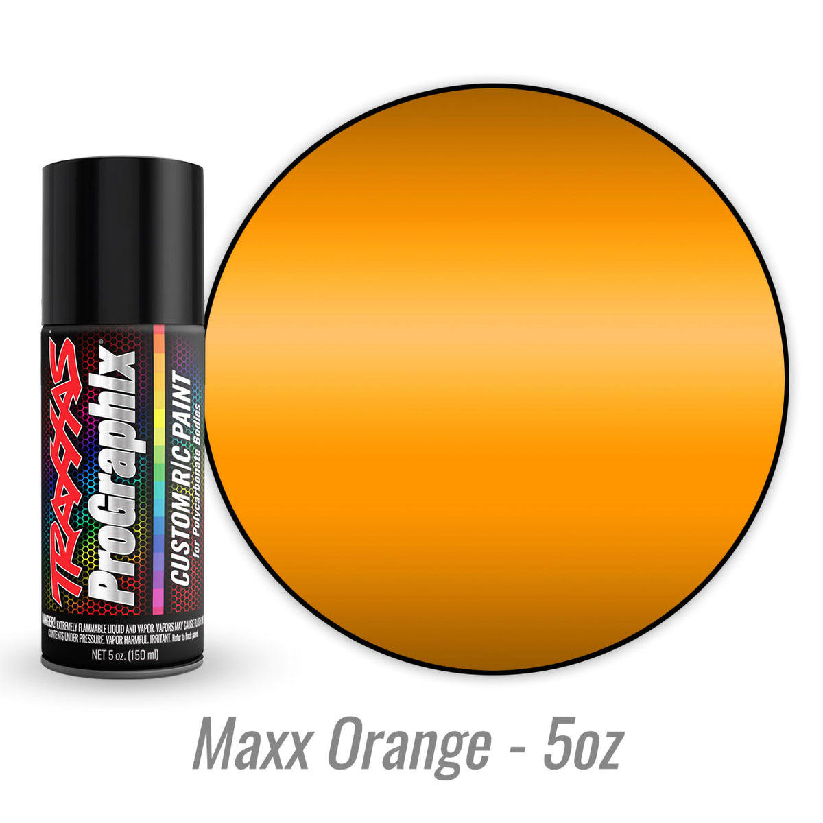 Traxxas ProGraphix Maxx Orange Custom R/C Lexan Spray Paint (5oz)