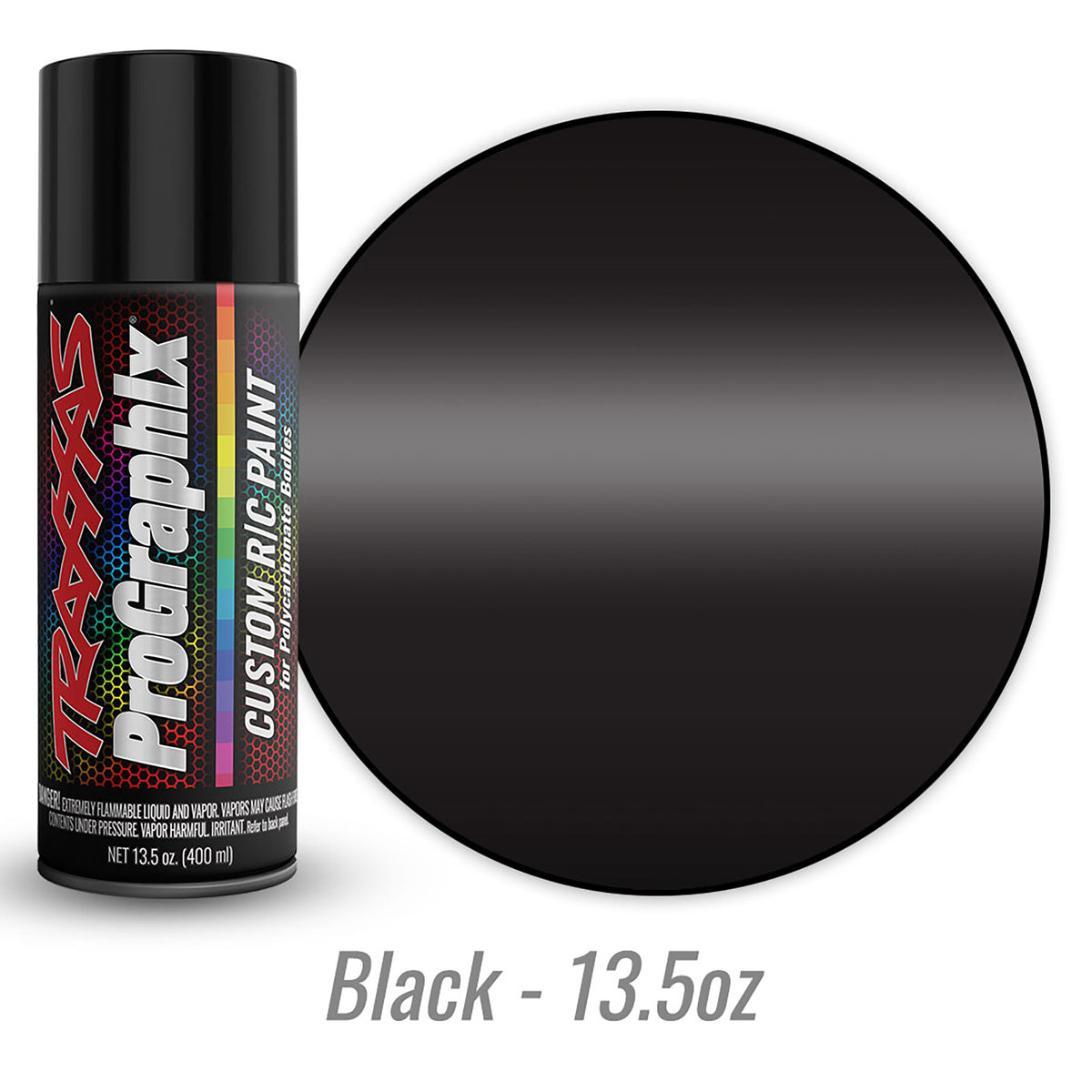 Traxxas ProGraphix Black Custom R/C Lexan Spray Paint (13.5oz)