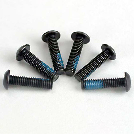 Traxxas 3x12mm Button Head Hex Screws w/Threadlock (6)