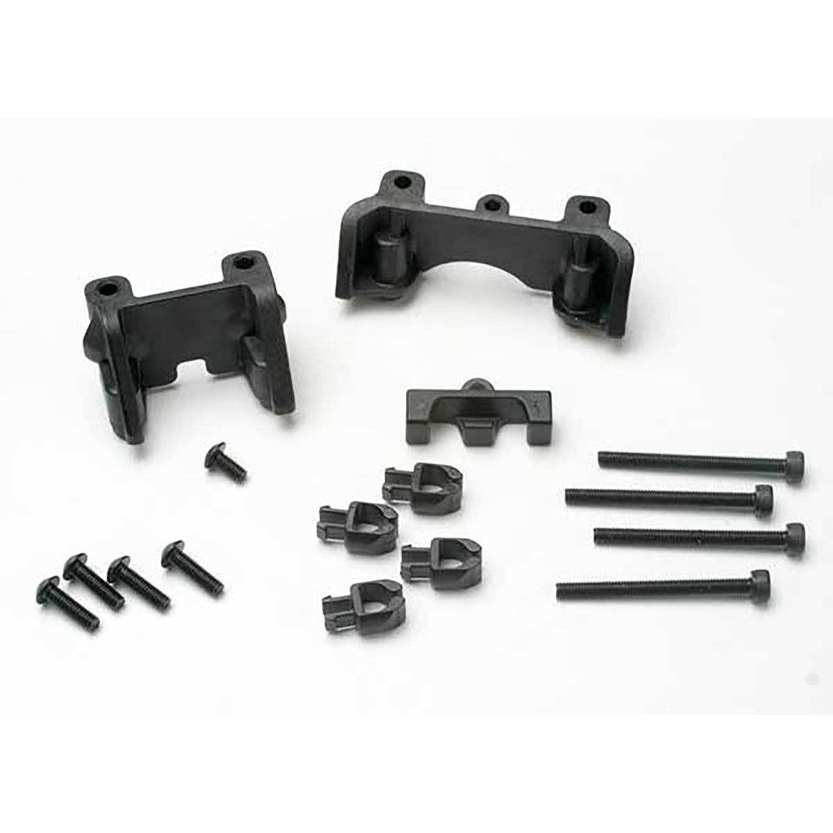 Traxxas Shock mounts (front & rear)/ wire clip (1)/ chassis wire clips (4)/ 3x32mm CS (4)/ 3x6mm BCS (1)