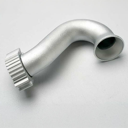 Traxxas Revo Header, Exhaust (tubular aluminum, silver anodized) (TRX 2.5, 2.5R)