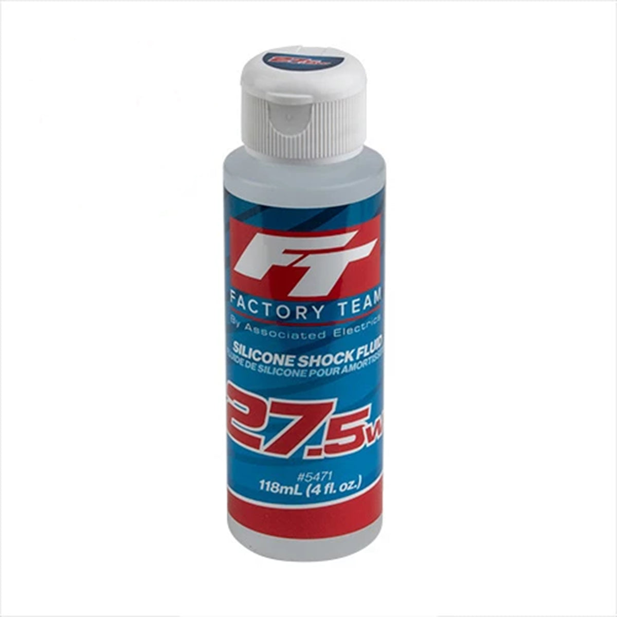 Team Associated FT Silicone Shock Fluid, 27.5wt (313 cSt), 4oz.