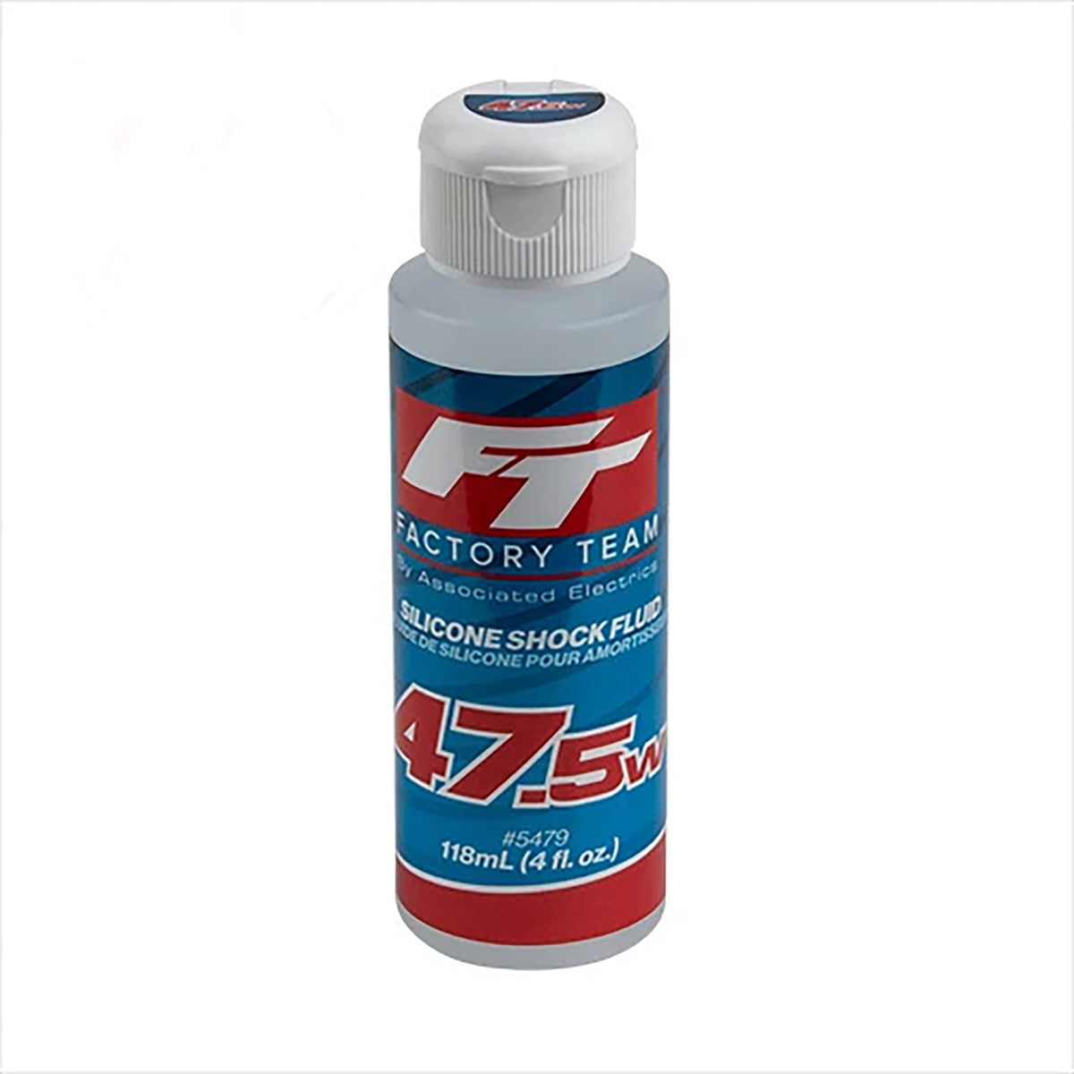 Team Associated Factory Team Silicone Shock Fluid, 47.5wt (613 cSt), 4oz.