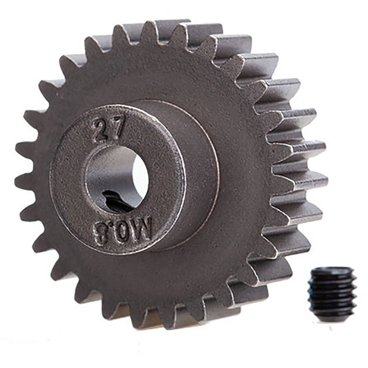 Traxxas Pinion Gear, 27-T (0.8 metric pitch, compatible with 32-pitch) (fits 5mm shaft)/ set screw