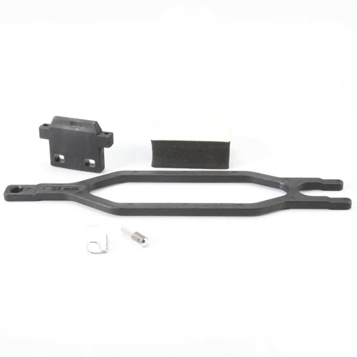 Traxxas Hold Down, Battery/Hold Down Retainer/Battery Post/Foam Spacer/Angled Body Clip