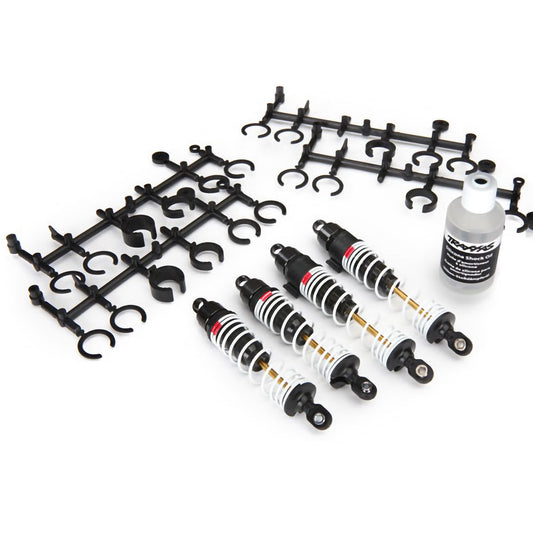 Traxxas Big Bore Shocks (Hard-Anodized & PTFE-coated T6 aluminum) (assembled with TiN shafts and springs) (front & rear) (4)