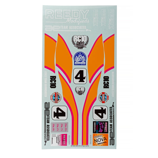 Team Associated RC10 Team Car Kit Decal Sheet