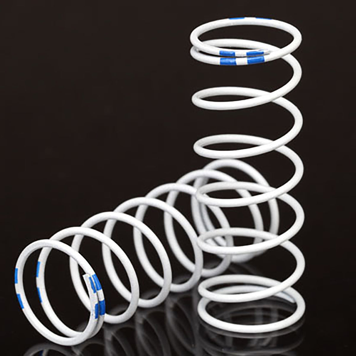 Traxxas Spring, Shock, White (GTR xx-long) (1.004 rate blue) (1 pair)