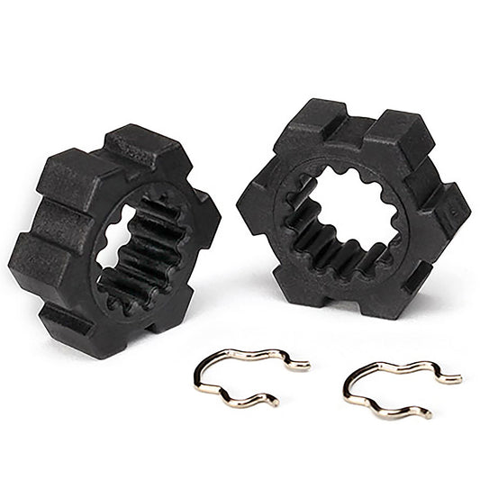 Traxxas 24 mm Splined Hex Wheel Hubs with Clips (2)
