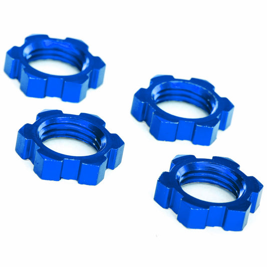 Traxxas Wheel Nuts 17mm Serrated Blue