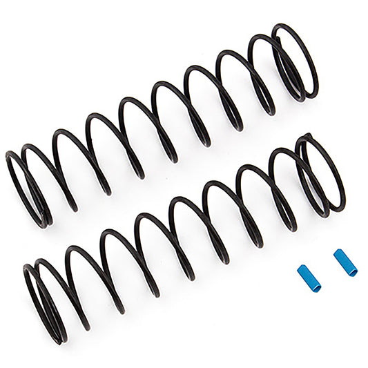 Team Associated RC8B Rear V2 Shock Spring Set (Blue - 4.3lb/in, L86, 10.5T, 1.6D) (2)