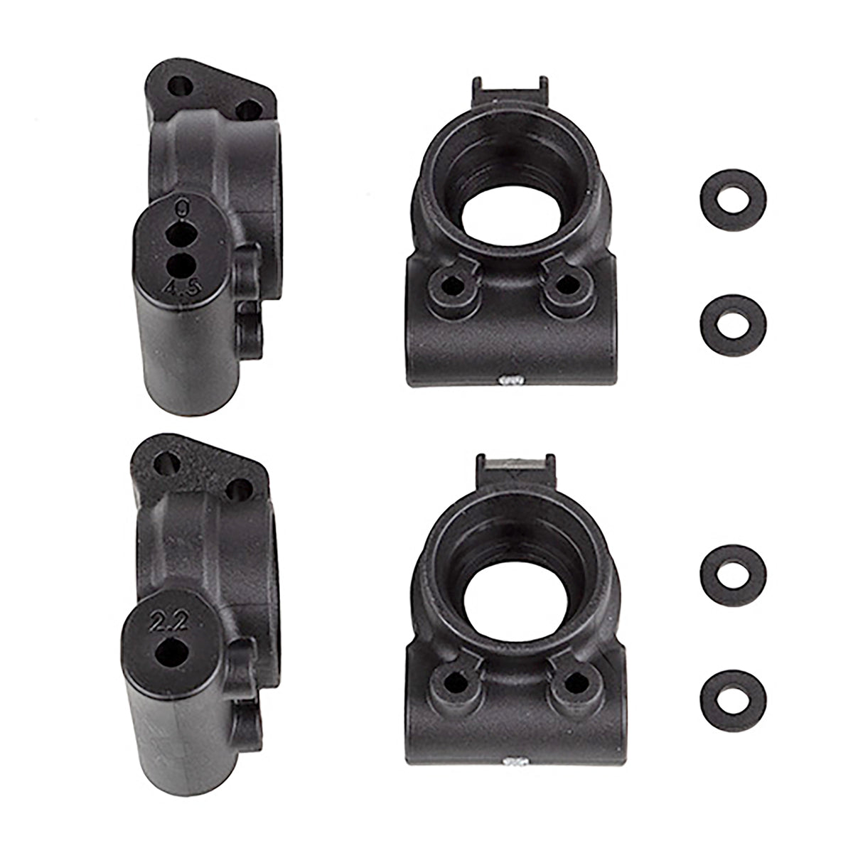 Team Associated RC8B4.1 Rear Hubs, Medium