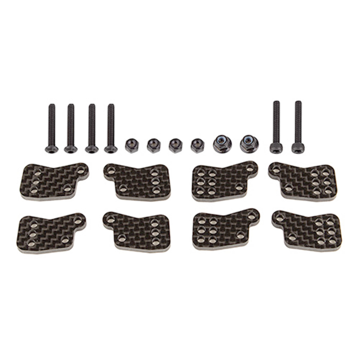 Team Associated RC8B4.1 Factory Team Carbon Fiber Rear Hub Tower Set