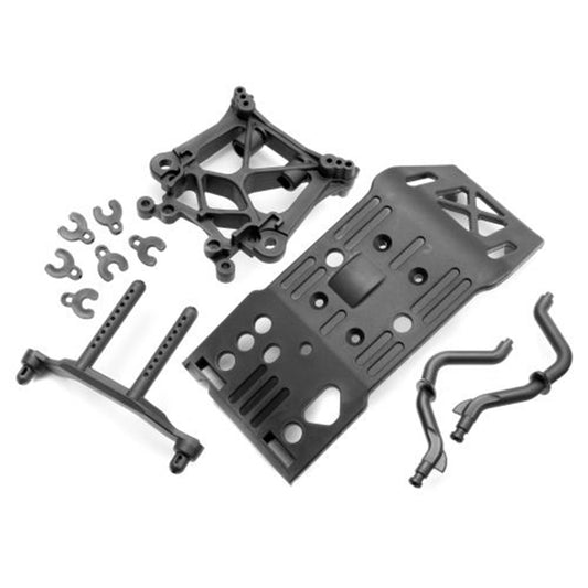 HPI Racing Skid Plate/Body Mount, Savage X Shock Tower Set